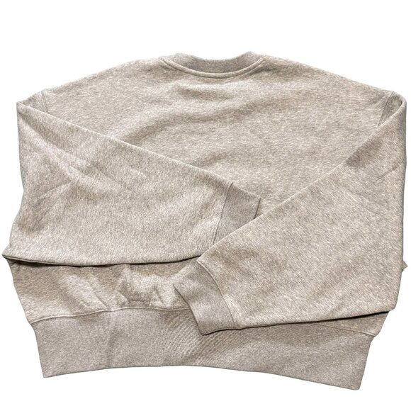 Adidas NWT Womans Light Gray Cropped Sweatshirt - Picture 3 of 5